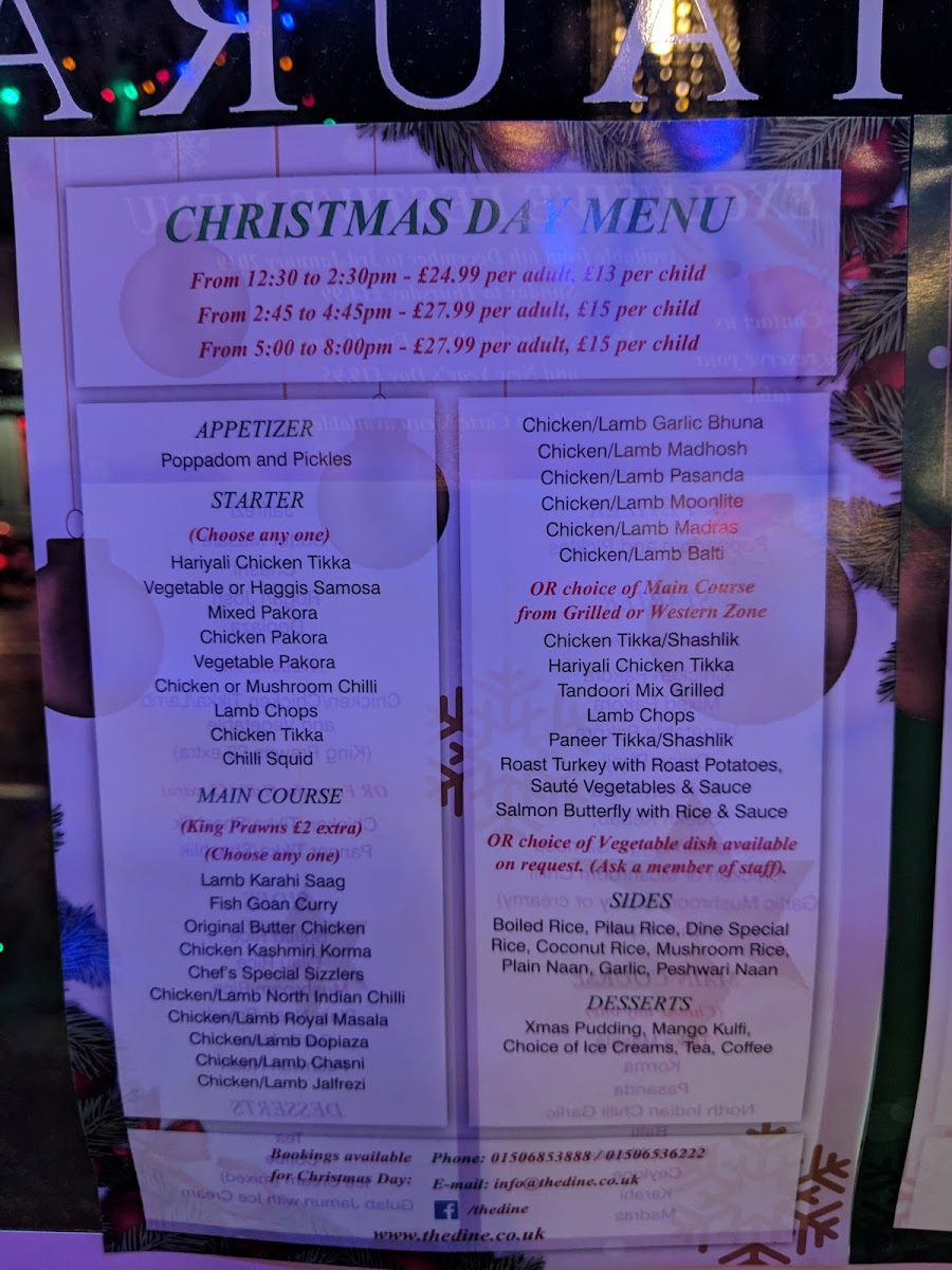 Menu The Dine Indian Restaurant-4